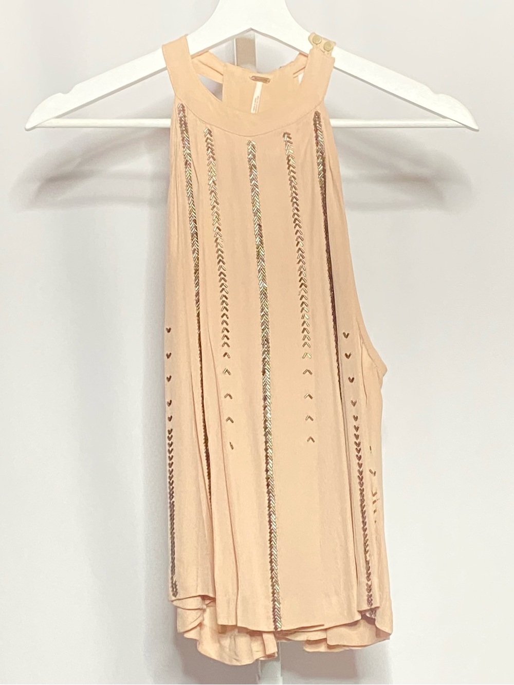 Free People Golden Hour Beaded Tank • XS